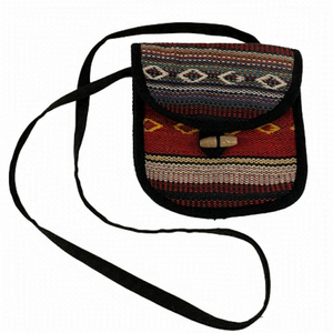 Hippie African Tribal Pattern Purse Crossbody Bag Ganja Festival Boho Knit Rasta
